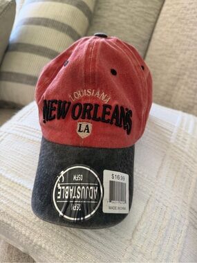 Louisiana New Orleans baseball cap. Adjustable OSFM